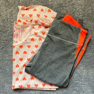 CORAL 🪸 BUNDLES!!!yoga pants and pajama top